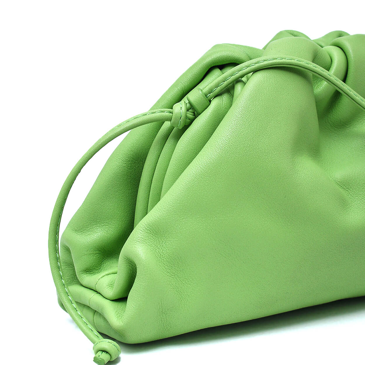 Bottega Veneta -Pistachio Green Leather Small Teen Pouch Bag 